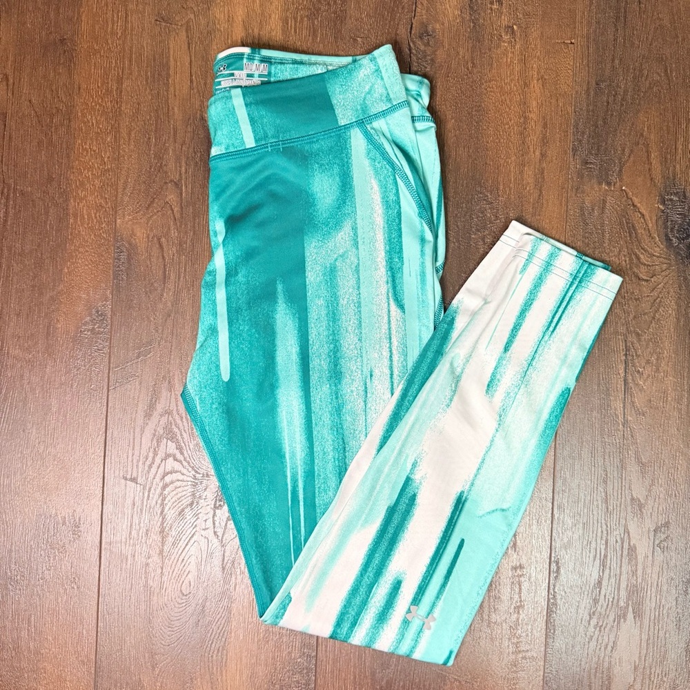 Under Armour Aqua and White Leggings